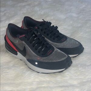 Nike Waffle Sneakers Black and Red